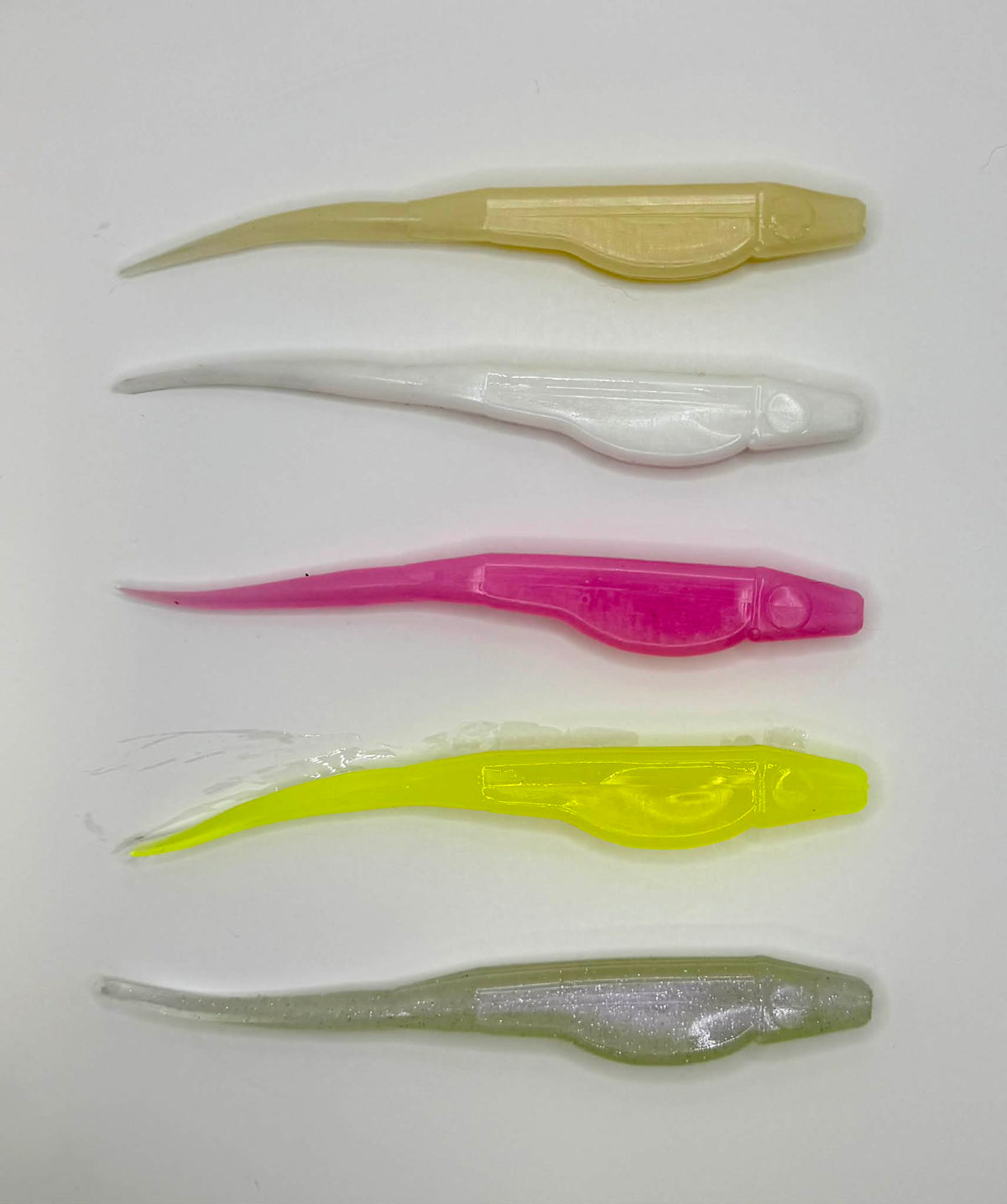 7 inch straight tail fluke