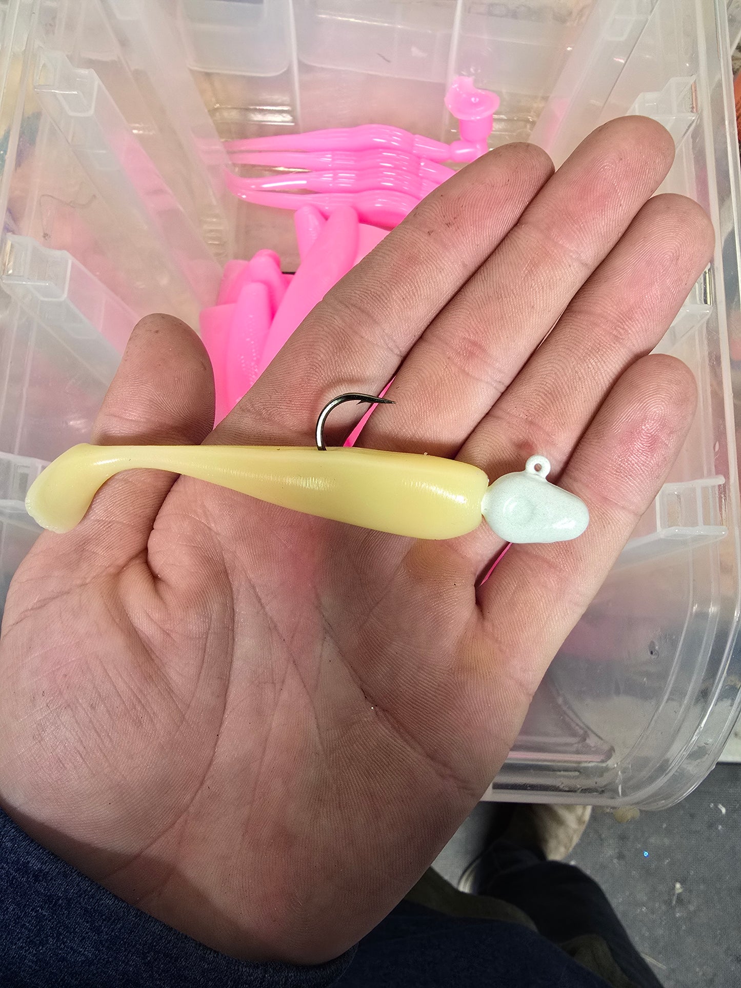 3 inch husky paddle tail 6PACK