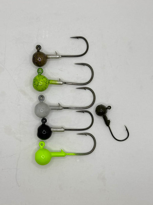 Round ball head jig 4PACK