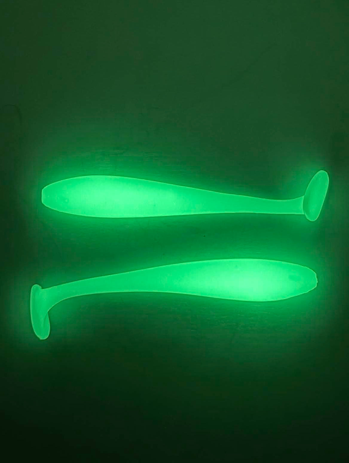 4 inch slick paddle tail 6PACK