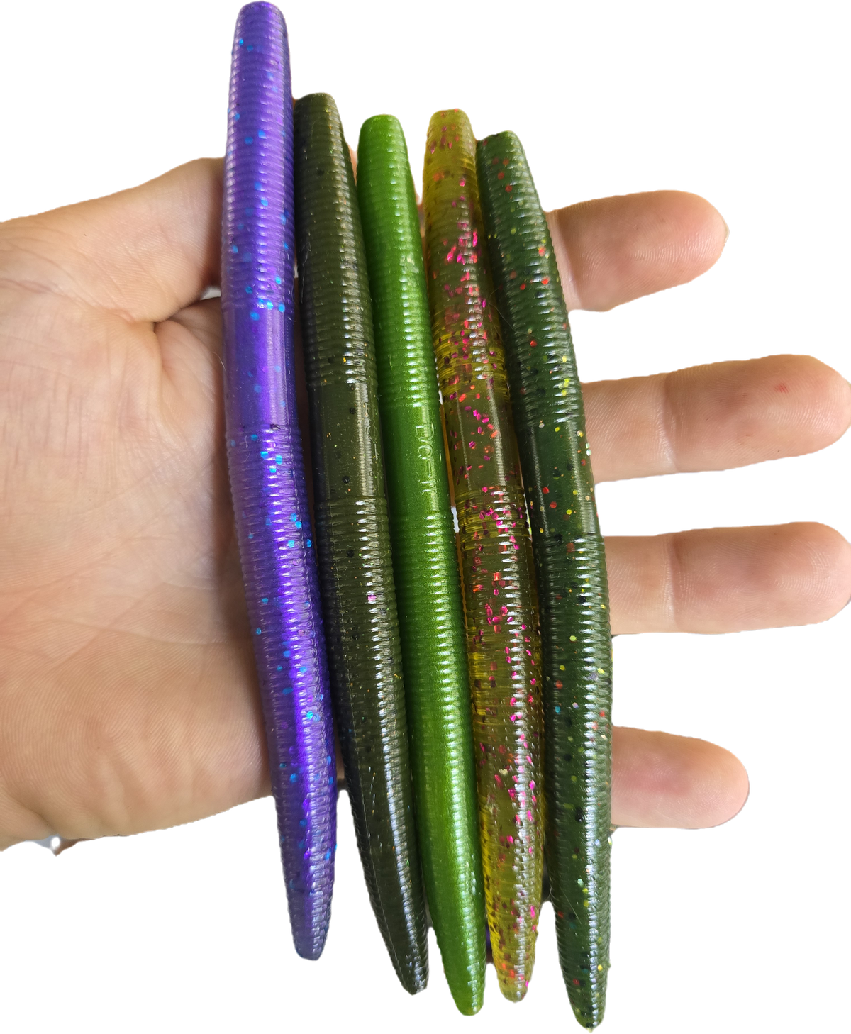 Classic rubber worm 5" or 6" 8PK