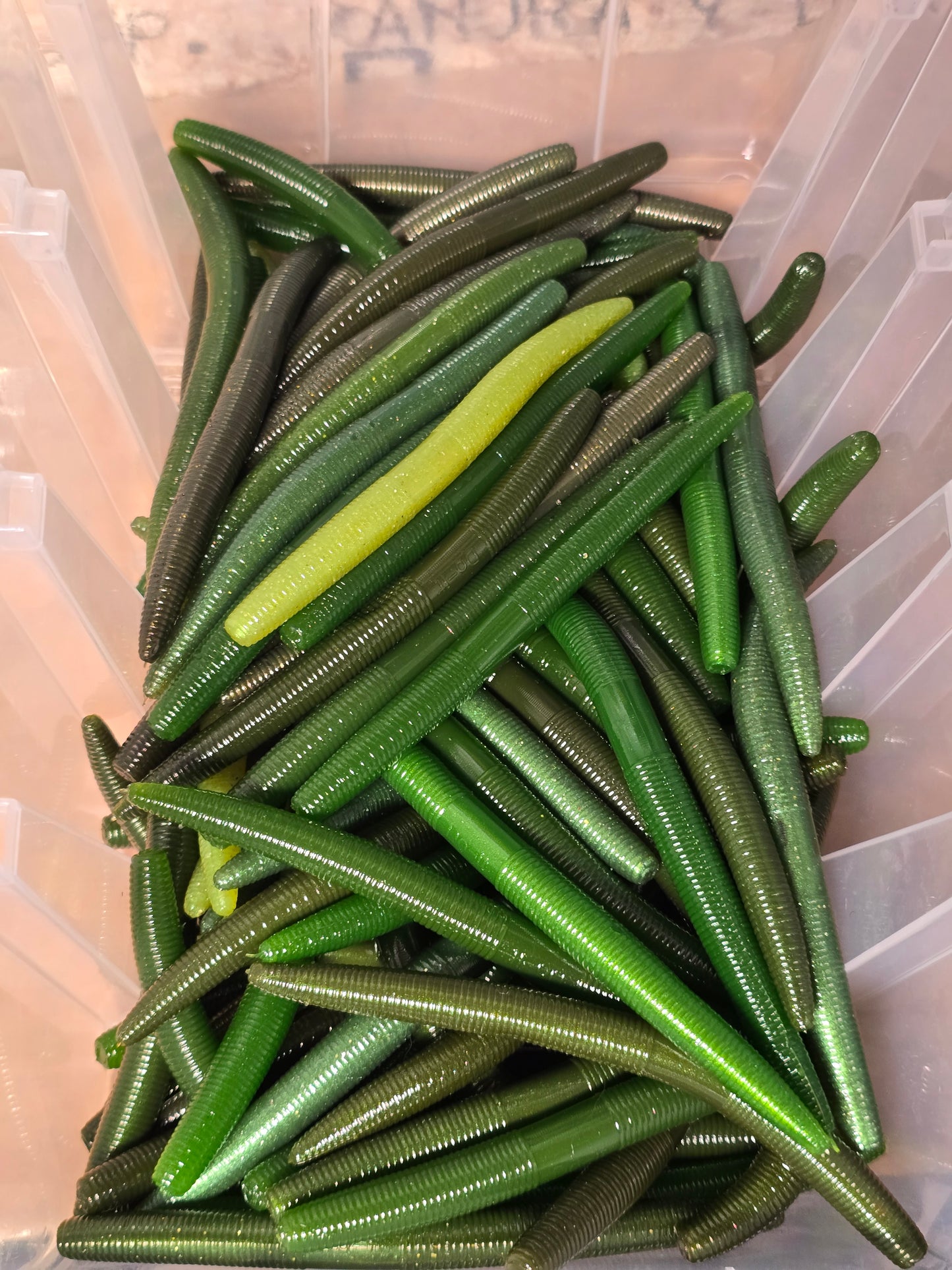 Classic rubber worm 5" or 6" 8PK