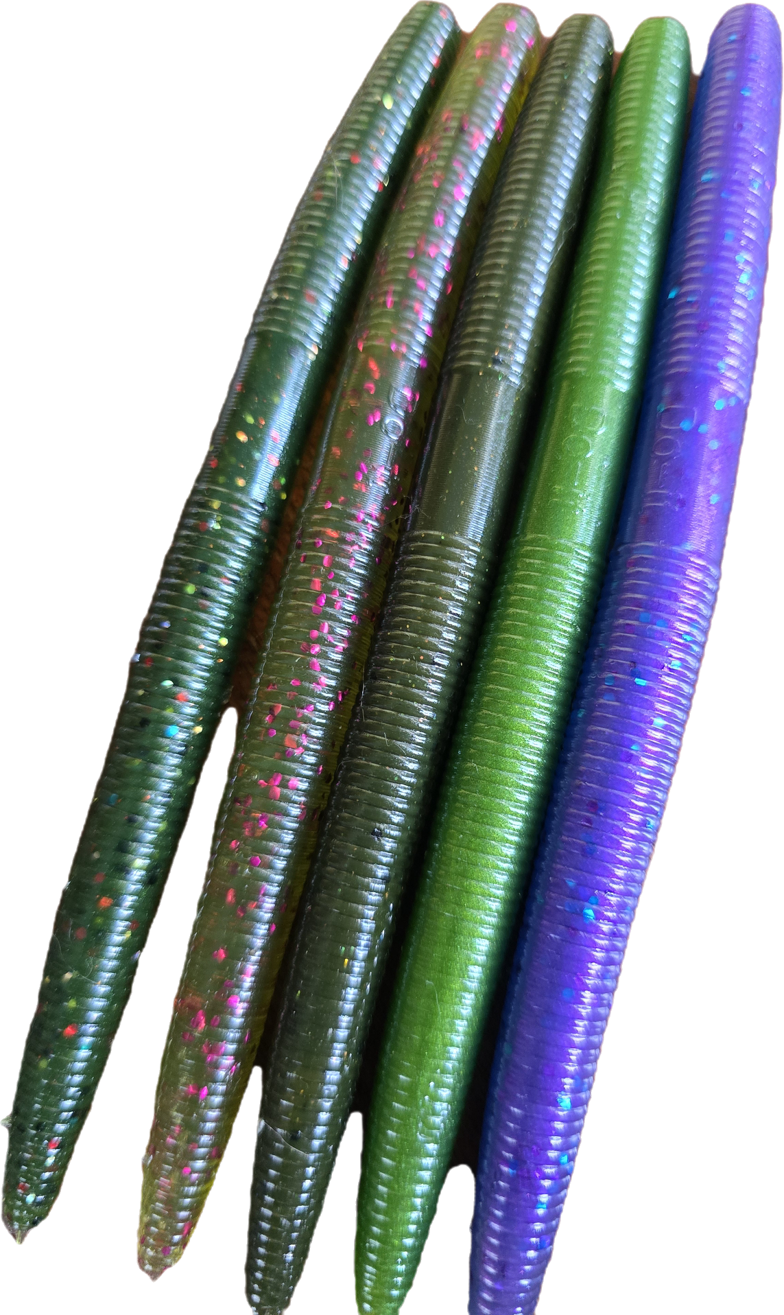 Classic rubber worm 5" or 6" 8PK